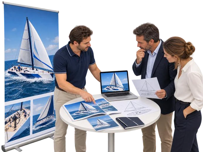 Présentation d’un projet sportif et d’un bateau de course